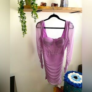 Lilac Long Sleeve Dress